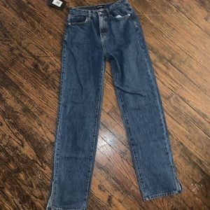 NWT Nasty Gal Slit Jeans Sz 10